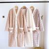 New Autumn/Winter Women's Sleeping Skirt Flannel Plush Thickened Warm Long Dress Coral Plush Home Fur Sleeping Skirt Ladies