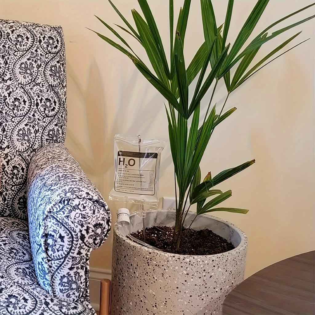 Система самополива растений, мешок для капельного орошения с регулируемым расходом 350 мл, автоматическая система капельного орошения для комнатных цветов в горшках из ПВХ