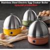Stainless Steel Electric Egg Cooker Household 7 Eggs Capacity Egg Boiler Portable Automatic Eggs Steamer