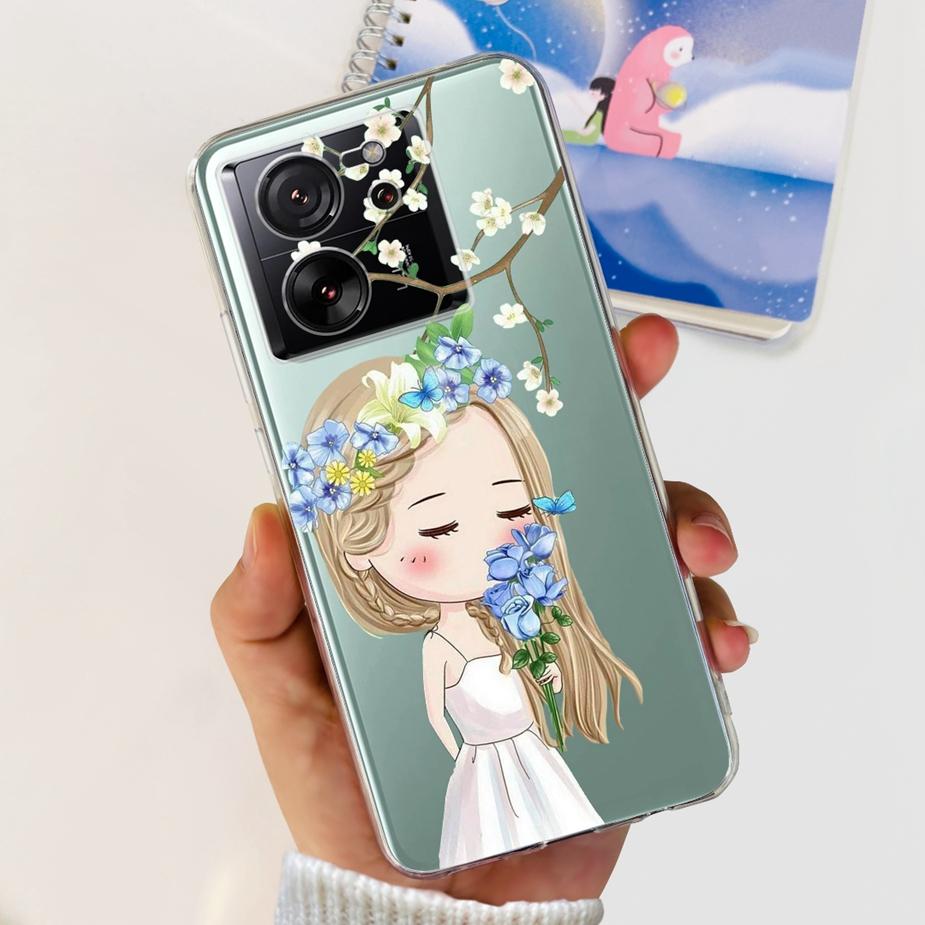 Чехол для Xiaomi 13T Pro Роскошная окрашенная задняя крышка Прозрачный силиконовый чехол для телефона Для Xiaomi Mi 13T Pro 13TPro Мягкие чехлы Сумки 6.67''