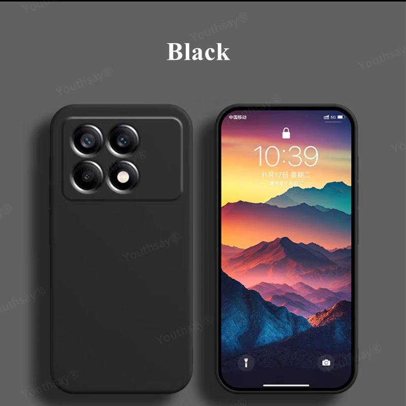 Для Poco F6 Pro Чехол Для Xiaomi Poco F6 F5 Pro Чехол Fundas Coque Оригинальный жидкий силикон Мягкий TPU Телефон Бампер Poco F6 Pro
