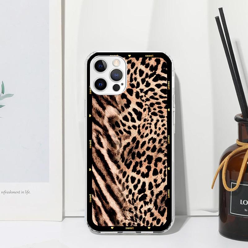 Animal Leopard Print Phone Case For Iphone 17 Air 16 15 Plus 16E 14 Pro Max 13 Mini 12 11 7 8 SE Fundas Soft Back Cover 17 Air 1