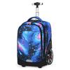 Middle School Students Carry and Pull Dual-purpose Trolley Schoolbags with Large Wheels That Can Climb Stairs FY0188