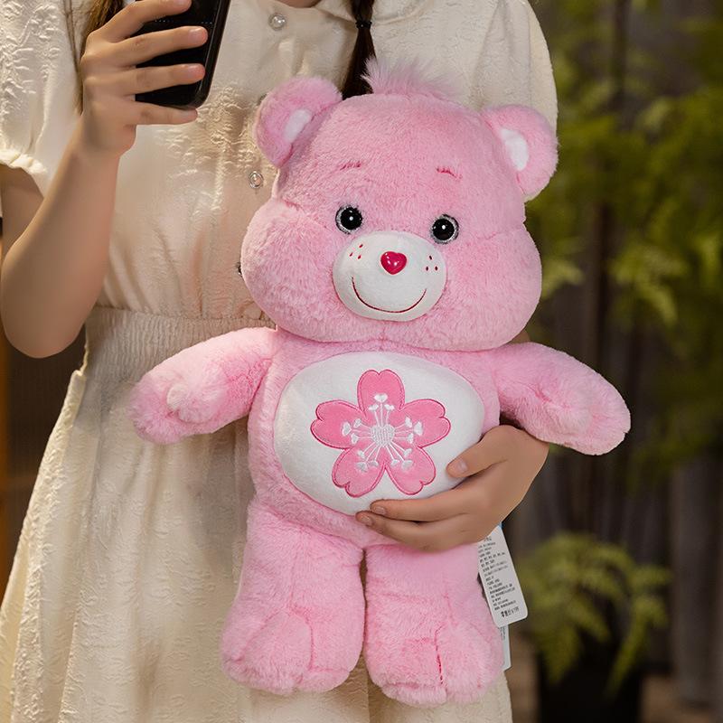 Carebears Кукла Rainbow Bear Плюшевая кукла Love Bear Подлинная плюшевая кукла Sakura Care Bear
