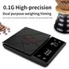 3kg/0.1g Coffee Scale With Timer High Precision Digital Kitchen Scale Waterproof Food Coffee Balance Measuring Weight Scales