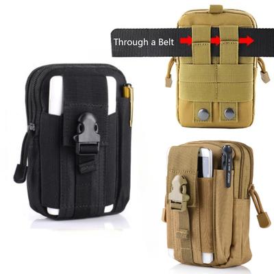 Тактический поясной подсумок Ремень Чехол для телефона Кобура Водонепроницаемый нейлон Многофункциональный Повседневный Мужская поясная сумка Маленькая сумка Уличная тактическая сумка
