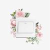 Plant Green Leaves Plants Sticker Long Lasting Flower Switch Sticker Elegant   Living Room