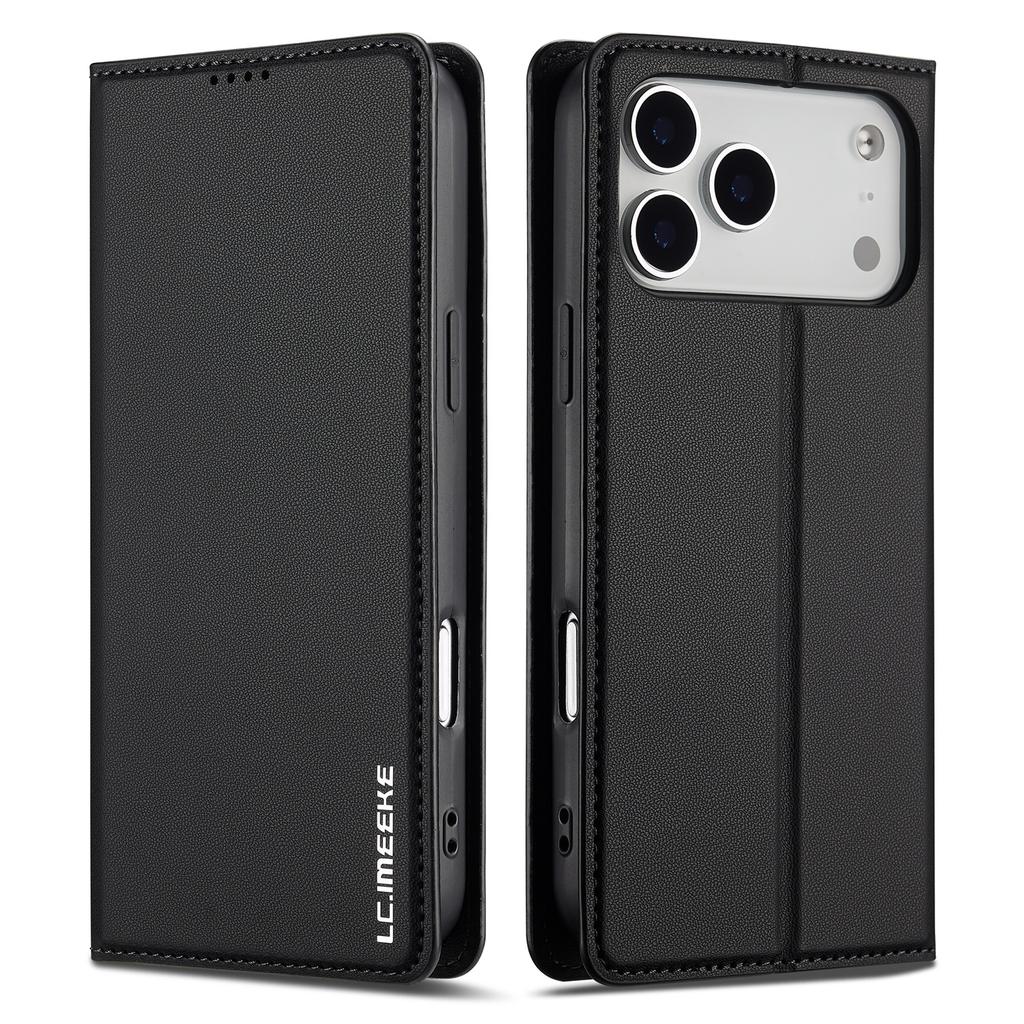LC.IMEEKE L1 Series for iPhone 17 Pro Max Case PU Leather Wallet Stand Protective Phone Cover