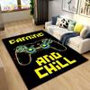 3D Cartoon Game Gamer Zone Controller Area Rug,Carpet Rug for Living Room Bedroom Sofa Decoration,Child Play Non-slip Floor Mat