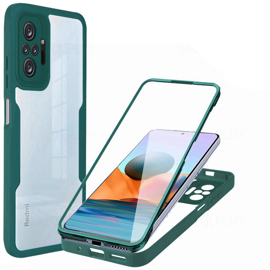Front Back Protect ShockProof Case For Xiaomi Redmi 9T 9A 10A 9C 10C Note 10S 11S 9 10 Pro 5G A1 Plus Mi 11 Lite 11i 11T Cover