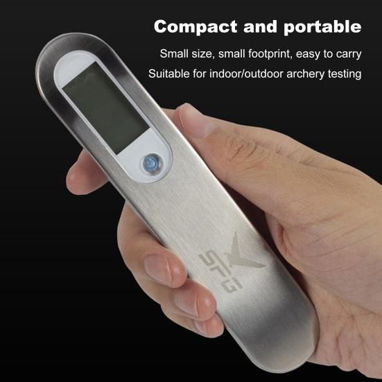 Весы для стрельбы из лука, цифровые весы, высокоточные ручные весы для измерения силы натяжения лука со светодиодным дисплеем до 110 фунтов