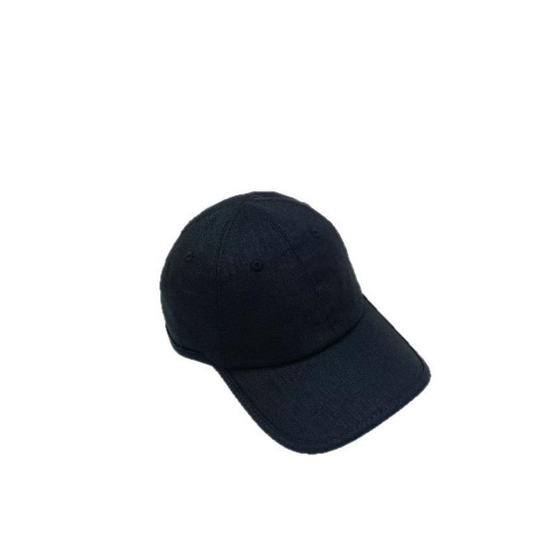 New Linen Baseball Cap, Large Brim Hemming, Breathable Summer Hat, Sun Protection and Sunshade, Fashionable and Versatile