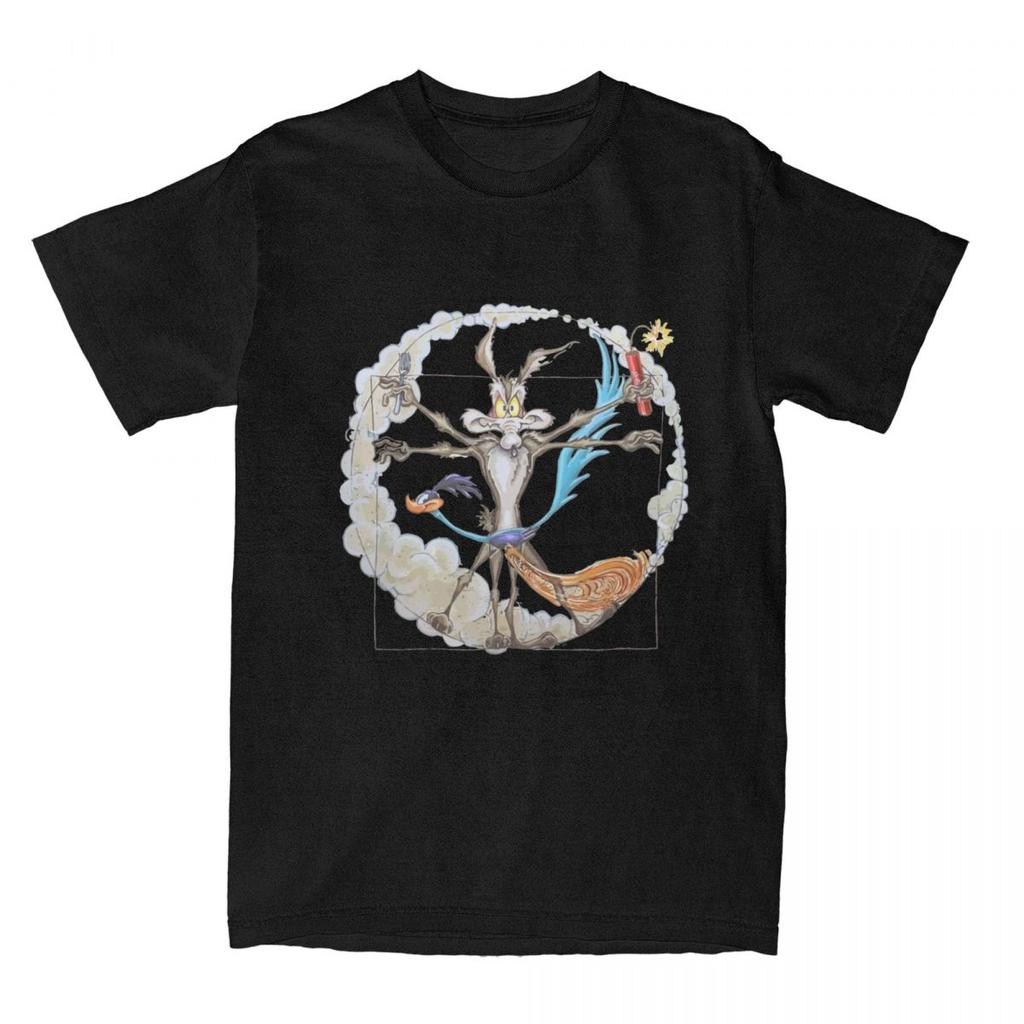 Roadrunner And El Coyote 13 T Shirt Men Women 100 Cotton Funny TShirt Round Collar Tees Short Sleeve Clothes Graphic Printed