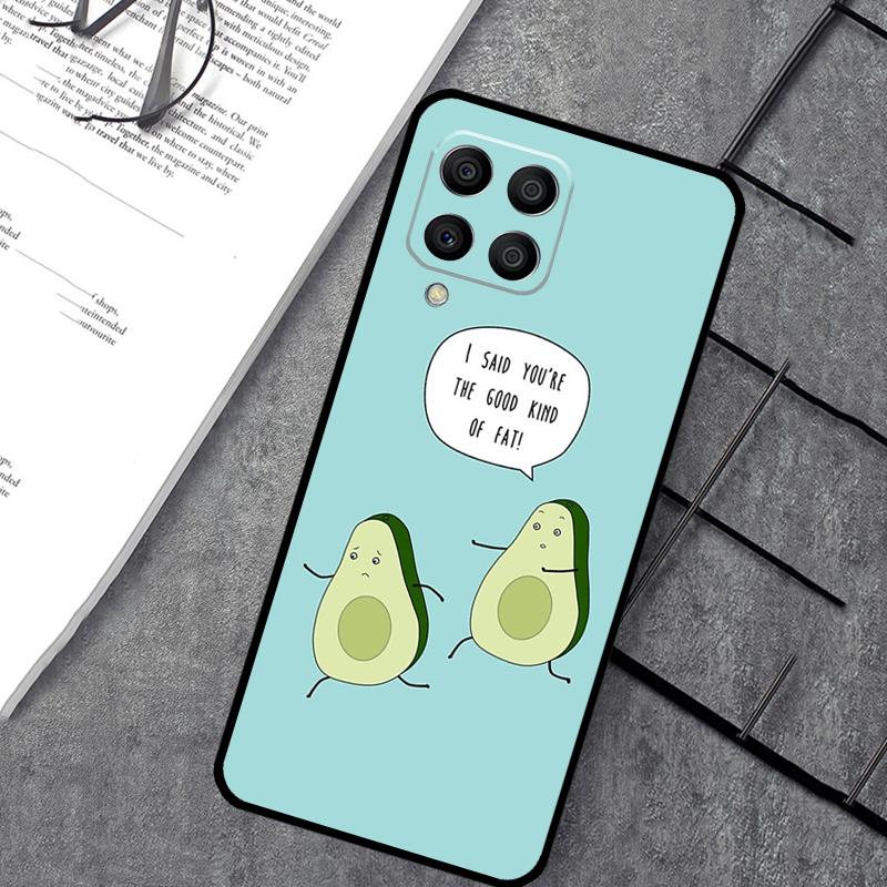 Милый чехол-авокадо для Samsung Galaxy M55 M31 M13 M11 M12 M14 M15 M06 M16 M36 M56 M53 M32 M52 M35 M34 M54
