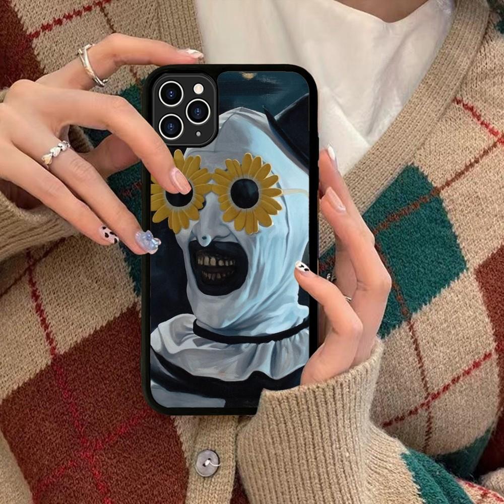 Чехол для телефона Ужастик Террифайер Силиконовый PC+TPU Для Для IPhone 11 12 13 14 15 16 Plus Pro Max Чехол
