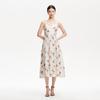 VEROMODA 2025 Spring Floral Print Wide Strap A-Line Dress