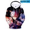 3D My Hero Academia Cosplay Todoroki Anime Hoodies Himiko Toga Sweatshirts Boku No Hero Academia Izuku Midoriya Oversized Hoodie