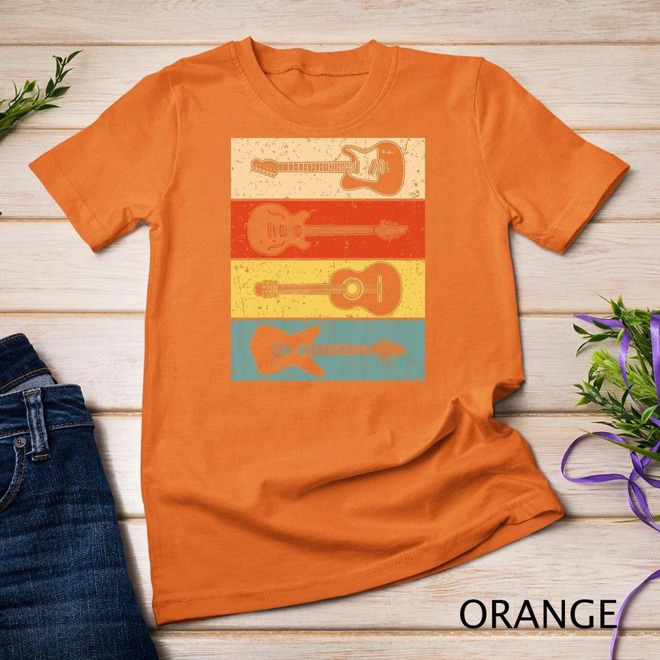 Cool Guitar For Men Women Vintage Guitar Lovers Guitarist T-Shirt Unisex T-shirt 6