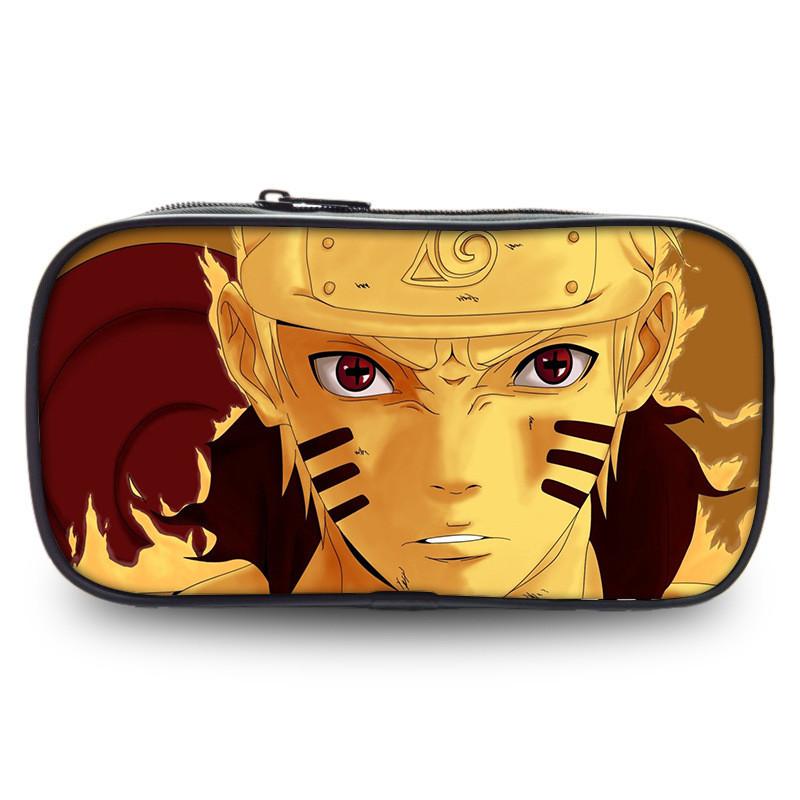 Themed Anime Naruto Printed Student Single Layer Stationery Storage Bag Pencil