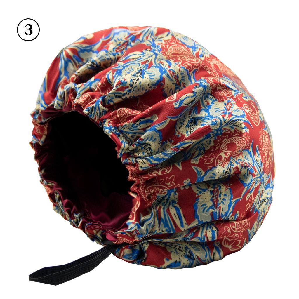 Мягкий атласный чепчик для волос для женщин и девочек, шелковая шапочка для сна, душа, мытья лица, салона