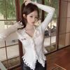 Women's Irregular Bodycon Knit Sweater - 2025 Spring/Autumn Long Sleeve Top