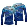 2024 Men's Fishing Shirts 3D Pinting Fishing Apparel Breathable T-Shirt Long Sleeve Outdoor Sports Crewneck Fishing Shirt 6XL