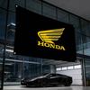 lqdf1 Motorcycle For HONDA Decorative Flag High Quality Polyester Fade Resistant Machine Washable Indoor Outdoor Hanging Banner