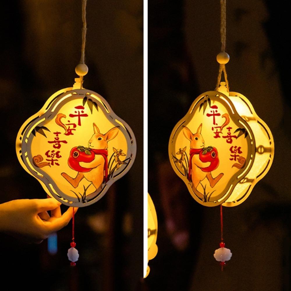 Paper Festival Lantern Material Pack Chinese Ancient Style Handheld Lantern Cultural Event