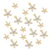 Copper Five-petaled Flowers Charms Pendants DIY For Women Earring Making Supplies