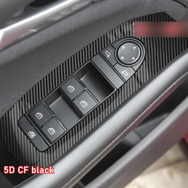 Car Interior Sticker Gear Box Protective Film For Mazda 3 Axela - Car window Panel Sticker Carbon Fiber Black