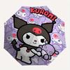 1pc Sanrio Kuromi Pattern Automatic 3-Fold Umbrella, 8 Iron Frames, High-Value Folding Umbrella, Suitable for Office, Travel and Outdoor Adventure.S07