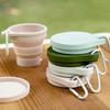 Set Silicone Collapsible Travel Cup - Silicone Folding Camping Cup with Lids - Expandable Drinking Cup Set