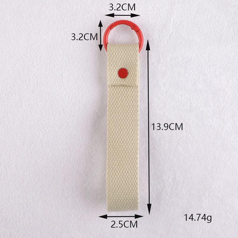 New Fashion Cotton Keychain Lanyard Car Keys Canvas Strap Keyring Schoolbag Backpack Pendent Key Chain Wrist Straps
