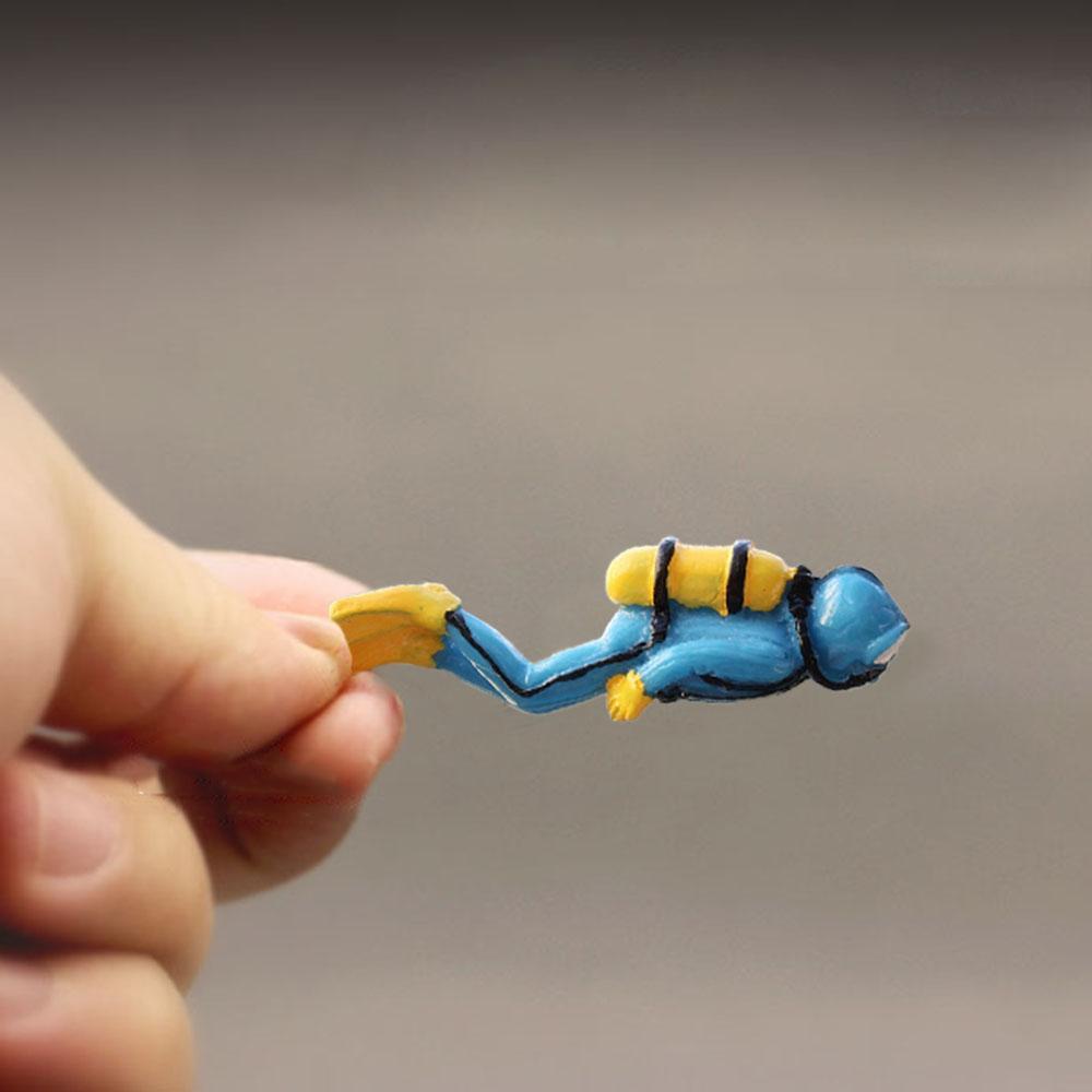 Украшение Игрушка Аквариум Декор Орнамент Микро Пейзаж Водолазы Фигурки Фигурки 3D Модель