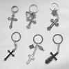 Exquisite Cross Keychain Pendant: Versatile Accessory for Bags, Cars & Keys - Unisex Hot Seller