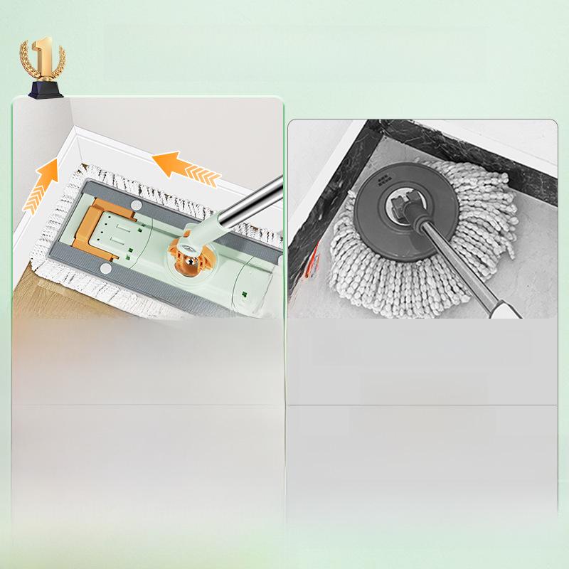 Набор вращающихся швабр Meitianle с ведром и присоской