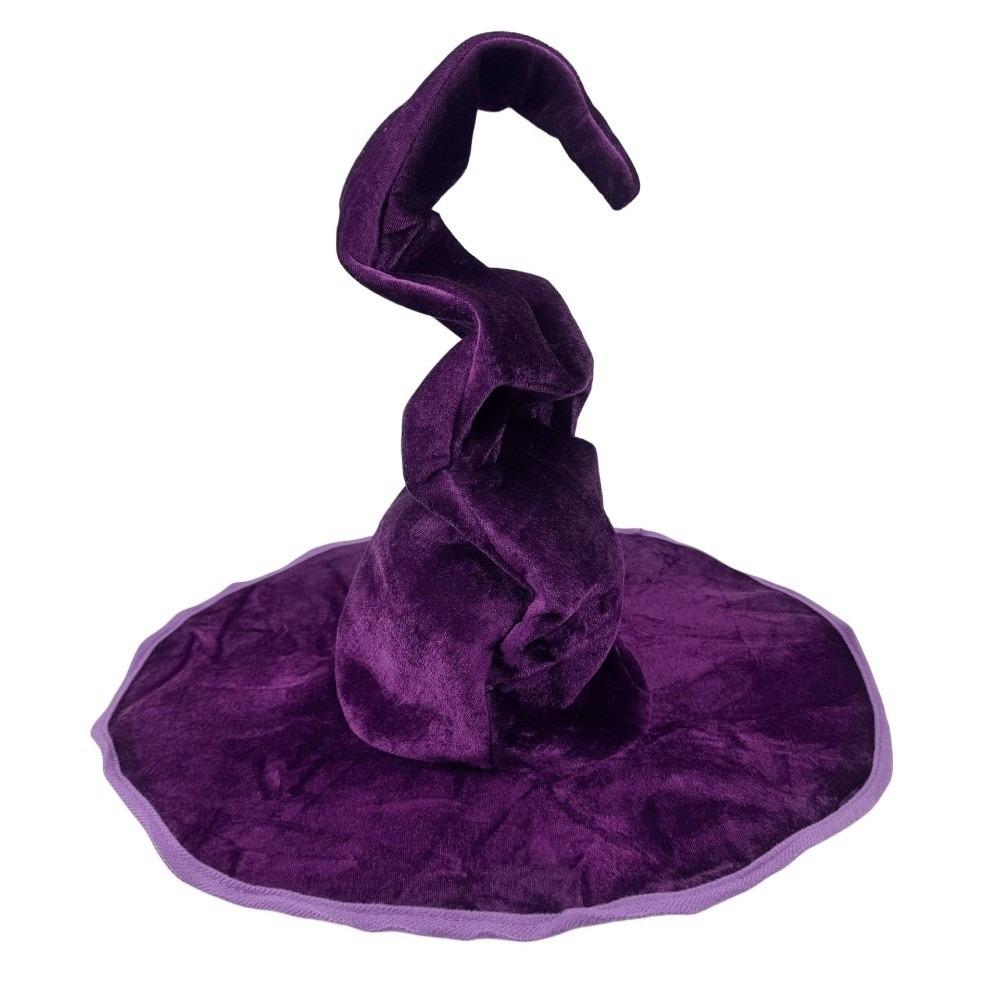 Tall Pointed Cone Top Halloween Wizard Hat Large Wide Brim Pointed Mage Hat Halloween Party