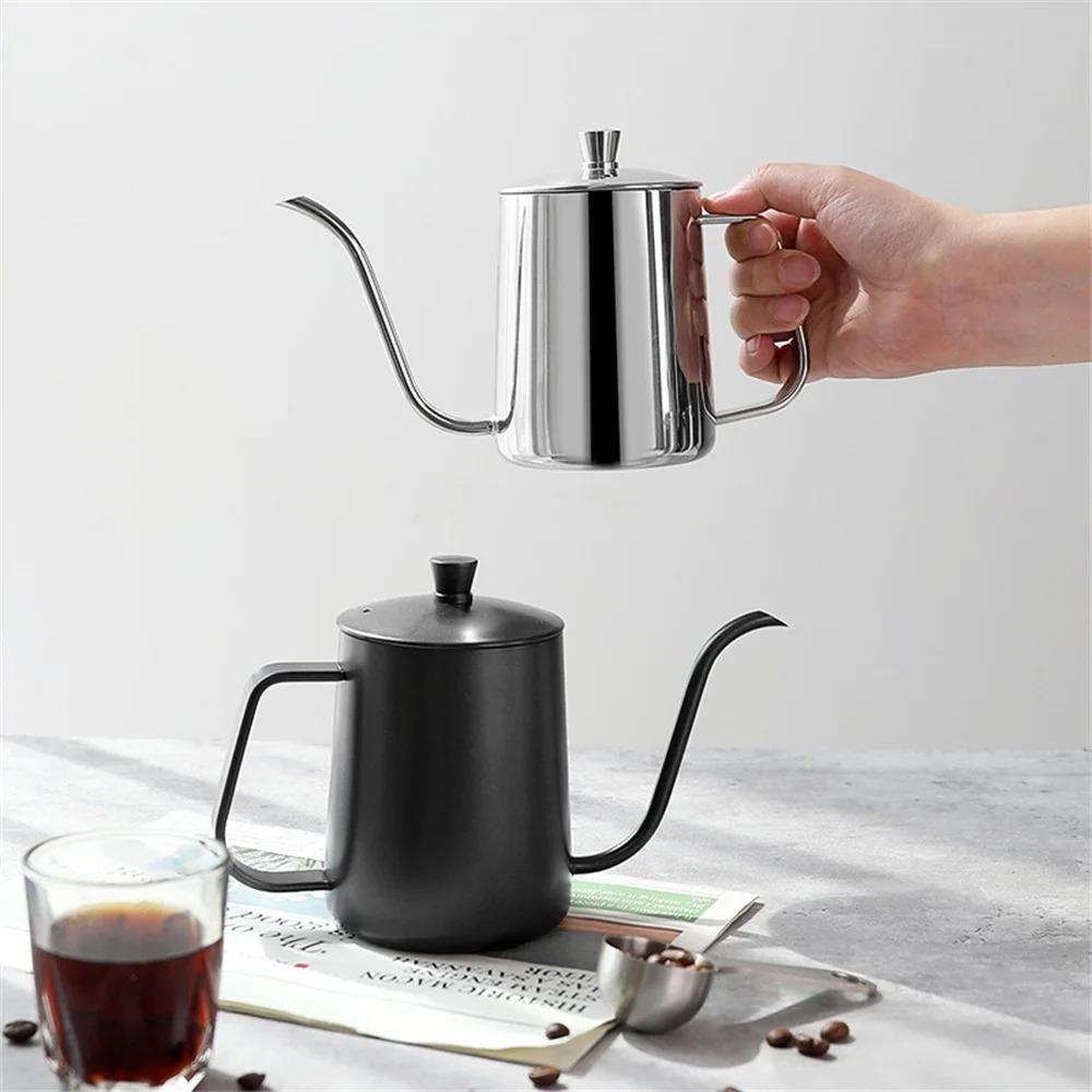 350ml Gooseneck Coffee Drip Kettle Narrow Spout Hand-poured Coffee Maker  Outdoor