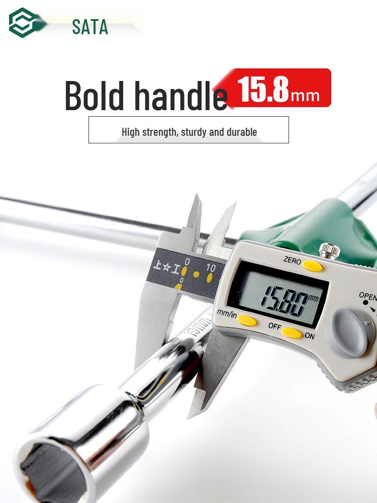 SATA Cross Tire Wrench: Efficient Car Repair Tool for Easy Tire Removal