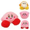 Kirby Fluffy Plush Toy with Official Mascot of Diamond, Approx. 13cm, (Set 4)