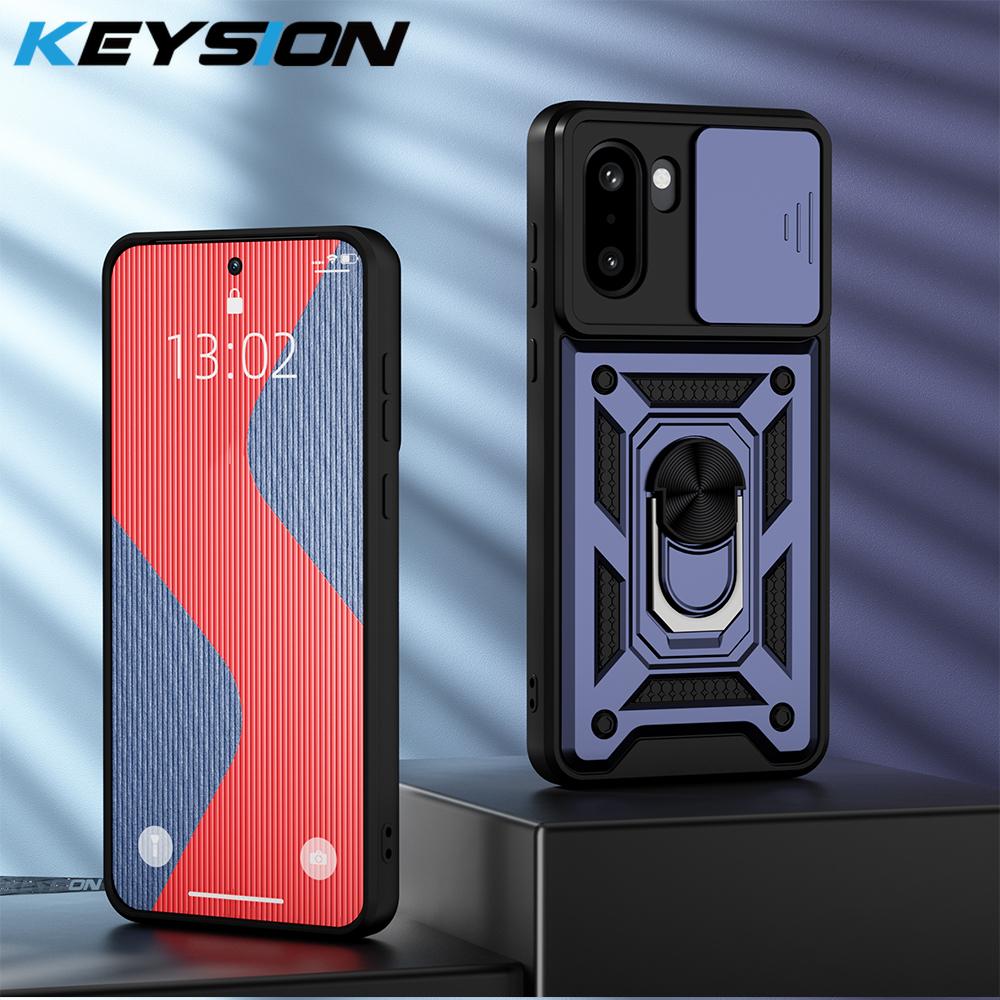 KEYSION Ударопрочный бронированный чехол для OnePlus 15R с кольцом-подставкой и защитой шторки камеры, задняя крышка телефона для OnePlus 1+ Ace 6 6T
