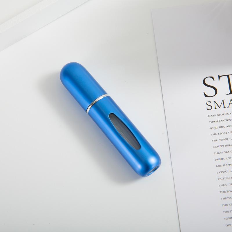 Compact 5ml Self-Pump Spray Perfume Bottle with Aluminum Press Design