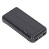 Solar Power Bank 30000mAh Capacity Dual USB Port Portable for Outdoor Camping Hiking