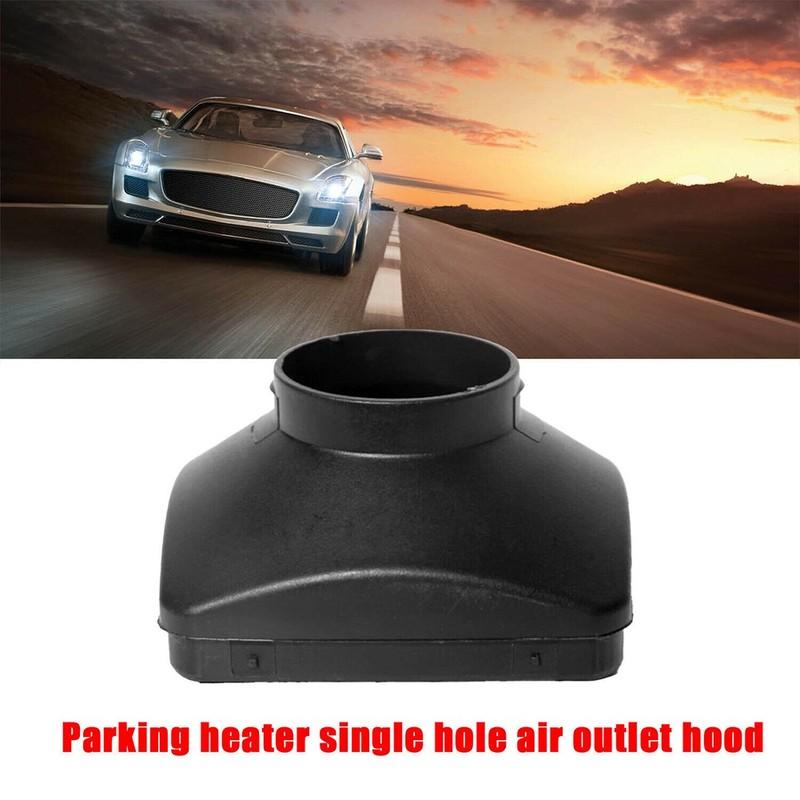 1x Black Single Hole Outlet 75mm Cover For Air Diesel Parking Heater Trucks Heater Single 1 Hole Vent Cover For Car Truck