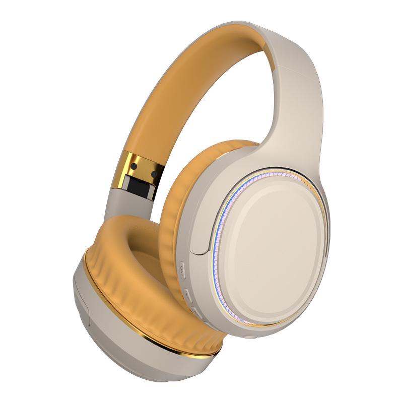Новые беспроводные Bluetooth-наушники H6 с атмосферной подсветкой и мощными басами, складной и выдвижной дизайн