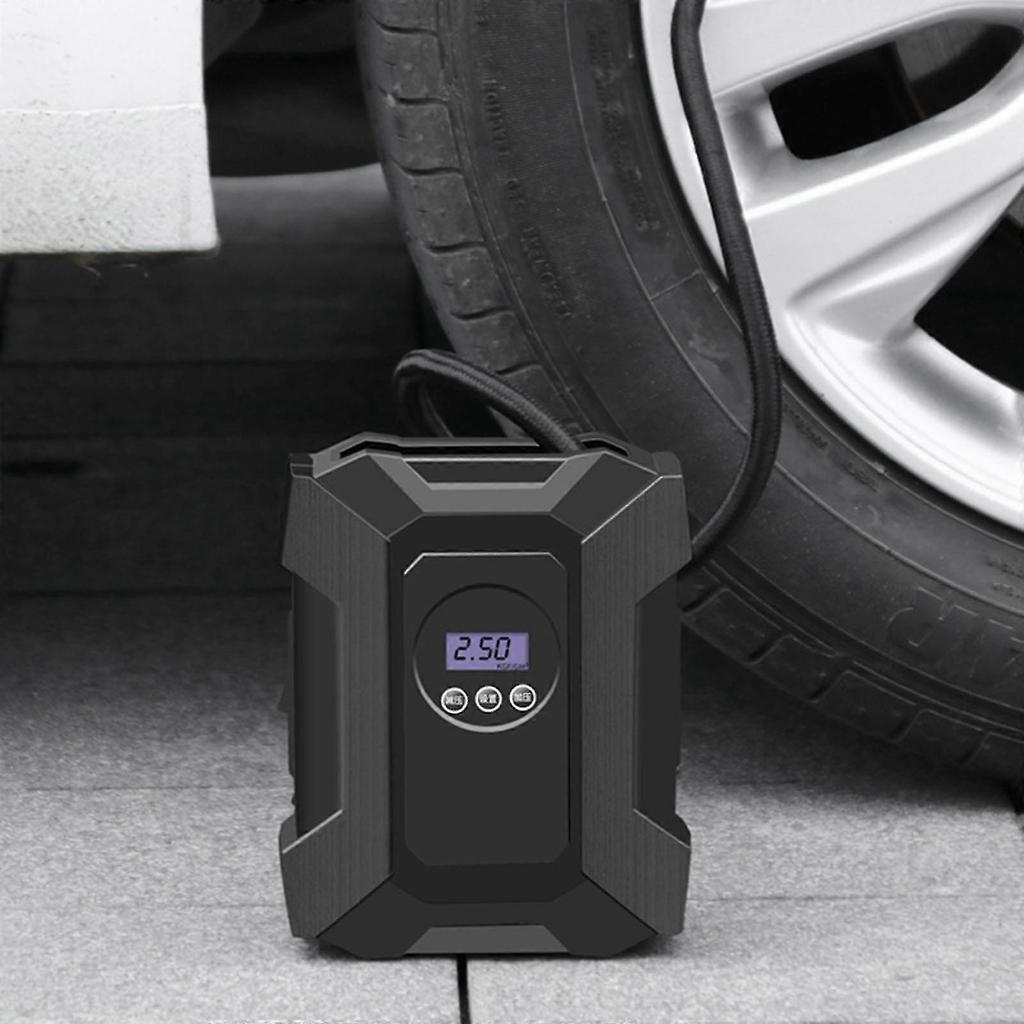 25-26 Tire Inflator Car Air Pump Compressor Electric Wireless 20L/min with LED Light