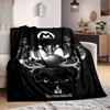 1pc Fantasmaland. Mario Flannel Throw Blanket HD Printed Lightweight Soft Warm All Season Blanket for Sofa, Bed, Travel, Camping Machine Washable