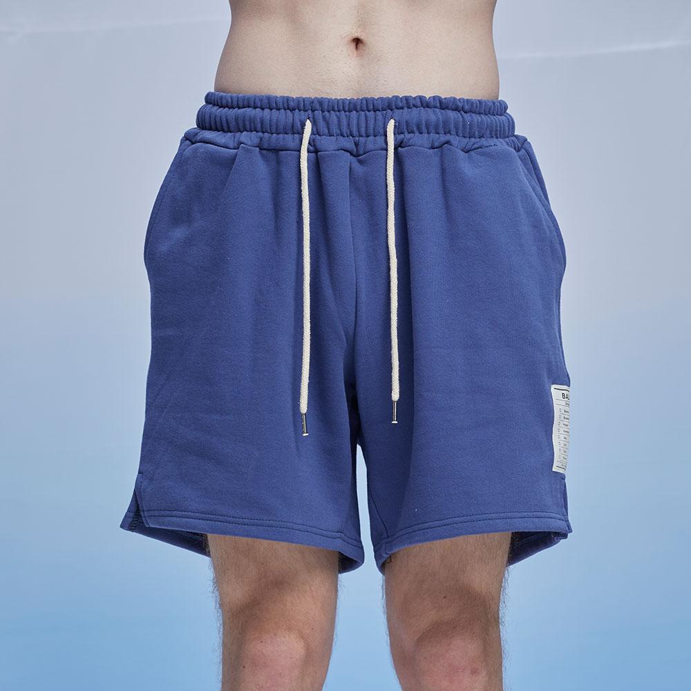 BALANT Classic Label Heavy Terry Shorts - Navy