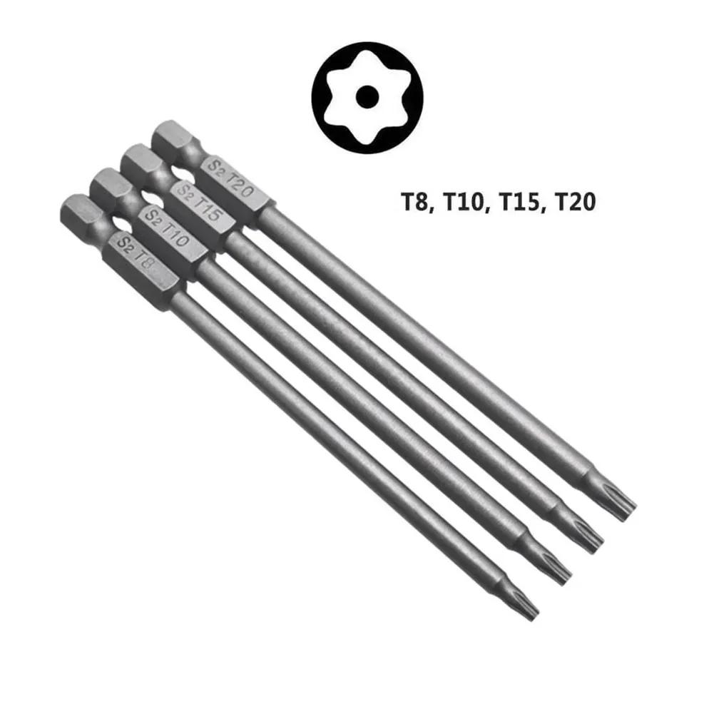 4 шт. 1/4-дюймовые шестигранные биты для отвертки Torx/Шестигранные/Крестовые/Щелевые биты для отвертки Магнитные инструменты для водителя 3 мм/4 мм/5 мм/6 мм Ручные инструменты