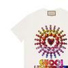 (WMNS) Gucci Love Parade T-shirt 'White Multi' Women's 615044-XJEN4-9088